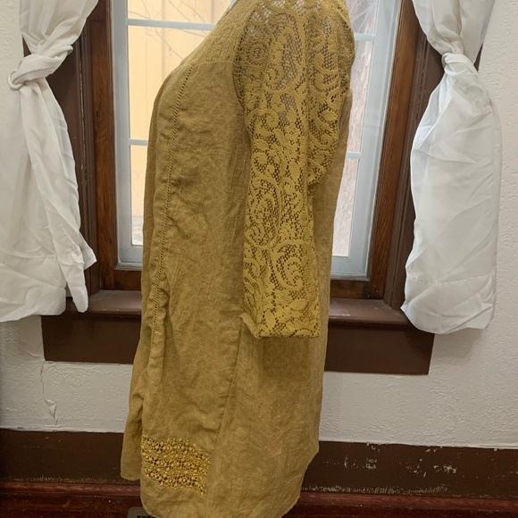 Mustard yellow mini dress - Picture 2 of 5